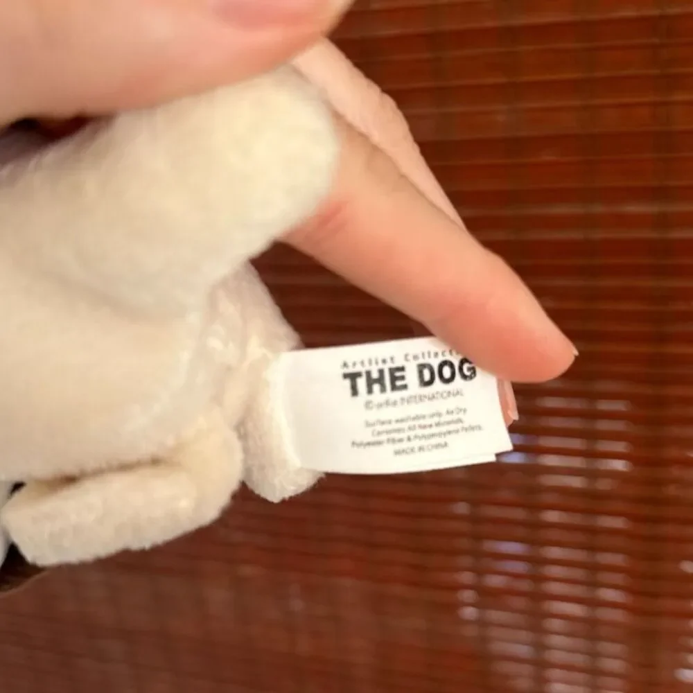 The Dog Artist 2002 Pug Bulldog Dog  Plush Stuffed Toy